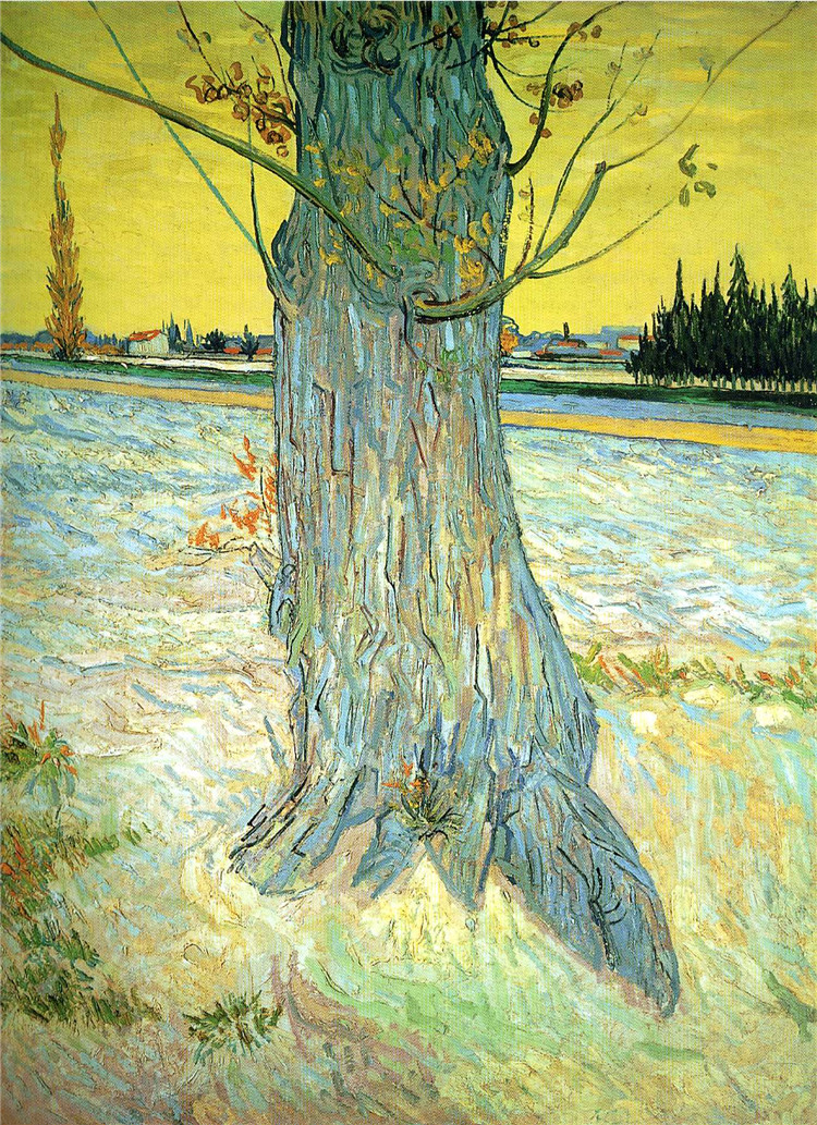 Trunk Of An Old Yew Tree Van Gogh Oil Painting